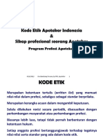 Kode Etik Apoteker Indonesia & Sikap Profesional Seorang Apoteker
