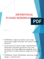 11 DIFERENSIAL FUNGSI SEDERHANA