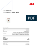 1SCA148608R1001 Ot125gfcc3t Safety Switch