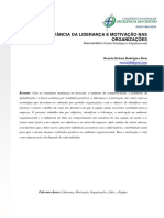 Liderança e motivação em organizações