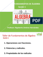 Fundamentos de Algebra Sesion 1