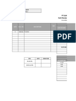 PT Elmina Cash Receipt Journal: Nama: Humairoh Kelas: XI AKL 1