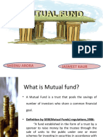 Mutual Funds: Sheenu Arora Jasmeet Kaur