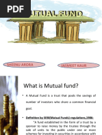 Mutual Funds: Sheenu Arora Jasmeet Kaur