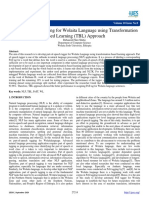 Part of Speech Tagging For Wolaita Language Using Transformation Based Learning (TBL) Approach