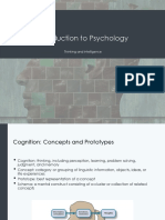 Introduction to Cognition and Problem Solving