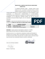 ACTA DE CONFORMACIÓN DEL COMITÉ DE GESTIÓN DE CONDICIONES OPERATIVAS