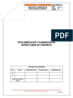 SSO-PETS-003-Demolicion y Eliminacion de Estructuras de Concreto