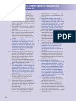 Pulmonary System Comprehensive Examination Answers and Rationales