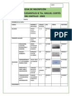 Ficha de Inscripción 2022.