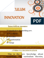 Curriculum Innovation