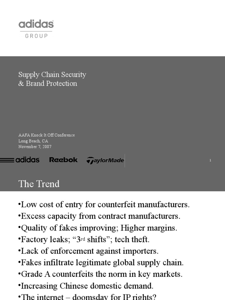 Supply Chain & Brand Protection Conference | PDF | Counterfeit | Supply ...