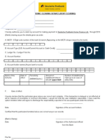 ECS Mandate Customized