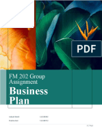 FM 202 Group Assignment: Business Plan