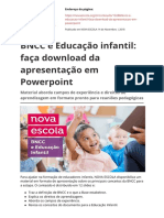 BNCC e Educacao Infantil Faca Download Da Apresentacao em Powerpointpdf