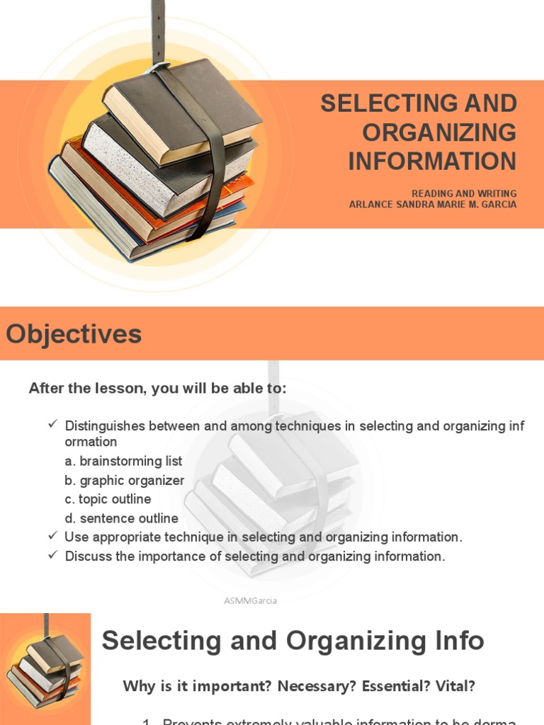 RAW Lesson 03-Organizing Ideas | PDF | Brainstorming | Pupa