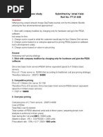 Atlantic Pricing Case Study Submitted By: Ishali Kalsi Roll No: FT-21-539