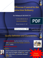 Statistical Process Control in The Construction Industry: DR Mohamed AICHOUNI
