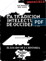 Bronowski, J y Mazlish, B. (1963). La tradición intelectual de occidente. De Leonardo a Hegel. (Gimeno, J, trad). Madrid, España_Norte y Sur (1)