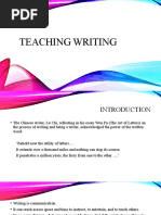 TEACHING WRITING