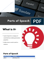 Day 1 - Parts of Speech