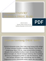 Tarikh Tasyri' Di Masa Orde Baru