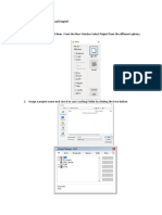 Steps in Creating A Project. 1. From The Menu, Select New. From The New Window Select Project From The Different Options, Then Click New File