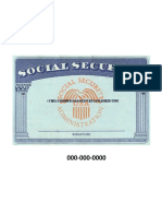 Social Security Card Template 01