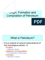 Origin, Formation and Composition of Petroleum