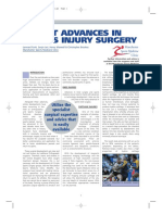Recent Advances in Sport Injury Surgery