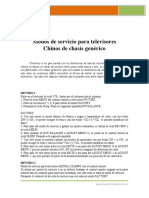 Modos de Servicio para Reparación de TV