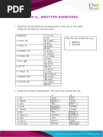 English PhoneticsTask 4