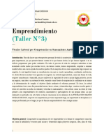 Emprendimiento (Taller N°3) - Técnico Laboral Por Competencias en Saneamiento Ambiental