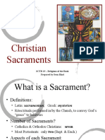 Christian Sacraments: SCTR 19 - Religions of The Book Prepared by Sean Hind