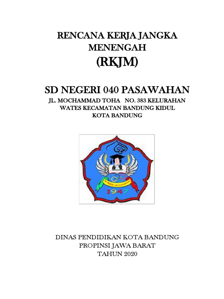 RKJM SDN 040 Pasawahan 2020-2024 | PDF