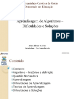 Apresentação Seminário 4 - Aprendizagem