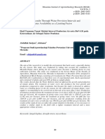 Tomato Crop Results Through Water Provision Intervals and Biovam On Water Availability As A Limiting Factor