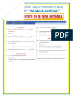 05 de Octubre Tema Estructura de La Tabla Periódica