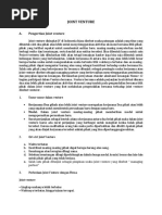 Rangkuman Joint Venture