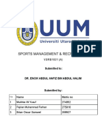 Sports Management & Recreation II