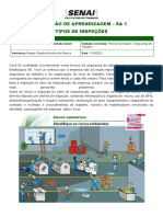 Inspeção de segurança no setor de manutenção