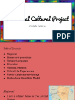 Individual Cultural Project