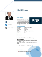 Khalid Hameed Resume