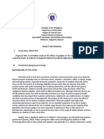 A Correlation Study On The Effects of Gadgets On The Academic Performance of A Selected Grade 12 Students of Guiguinto National Vocational Highschool