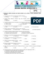 Soal UAS IPS Kelas 5 SD Semester 1 Ganjil Dan Kunci Jawaban WWW Bimbelbrilian Com PDF