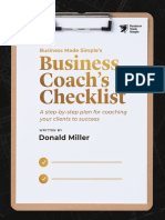 Business Coach's Checklist