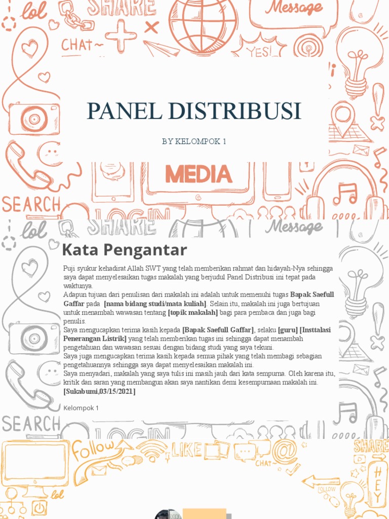 Presentasi Panel Distribusi11 | PDF | Teknologi & Rekayasa