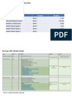 Git Hub Plan