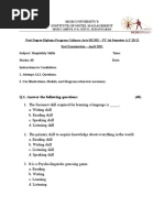 Q.1. Answer The Following Questions: (40) : MGM Campus, N-6, Cidco, Aurangabad