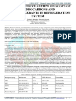 A Comprehensive Review On Scope of Hydrocarbons and Nanorefrigerants in Refrigeration System